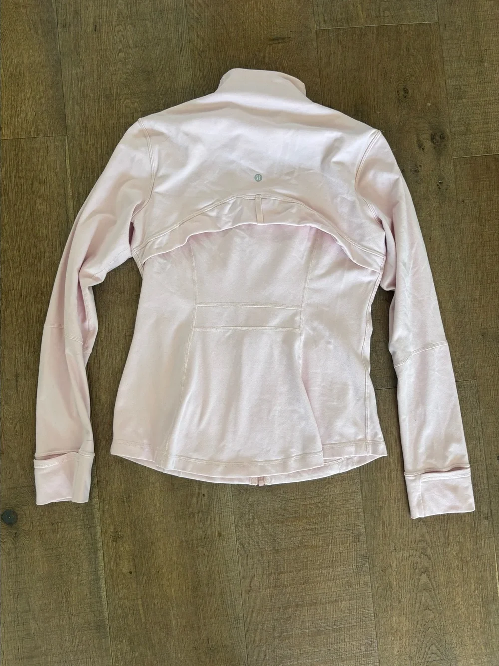 lululemon pale light pink zip up athletic jacket